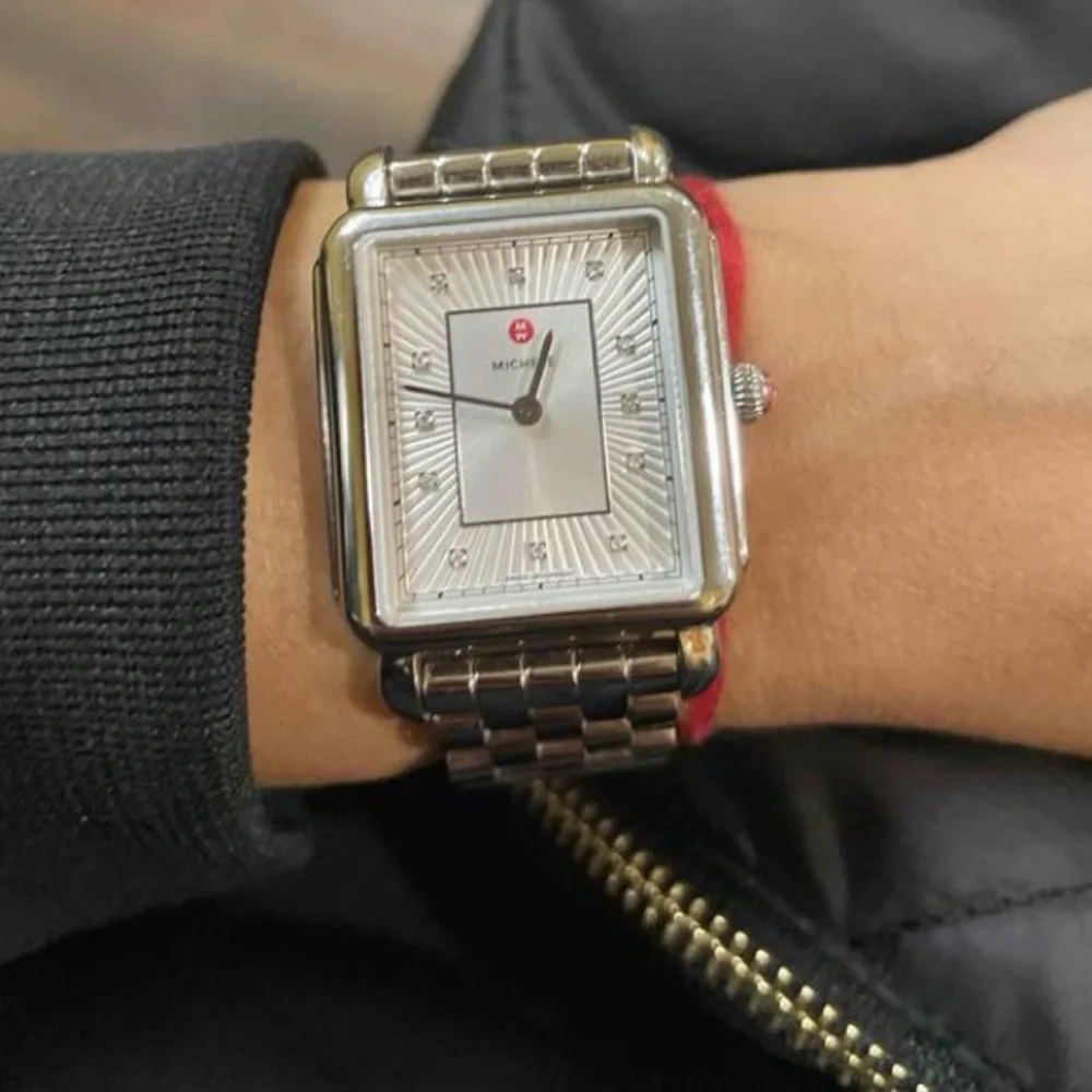 Michele Deco ll Diamond Dial Luxury Watch with 2 Bands - Picture 3 of 8
